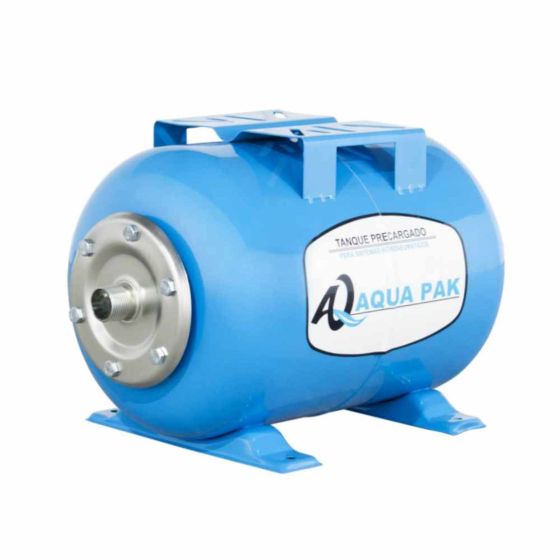 Tanque precargado horizontal 50 litros 87 psi conexión 1″