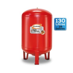 Tanque hidroneumático vertical 130 litros 150 psi conexión 1″